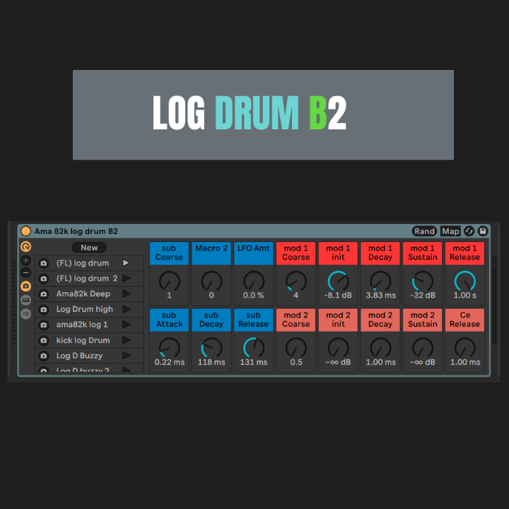 5 Log Drum instrument Racks