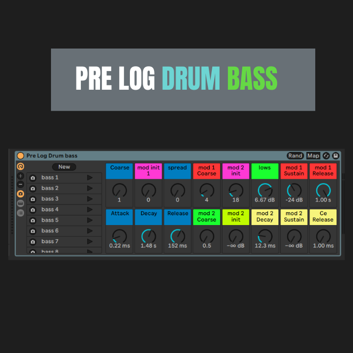 5 Log Drum instrument Racks