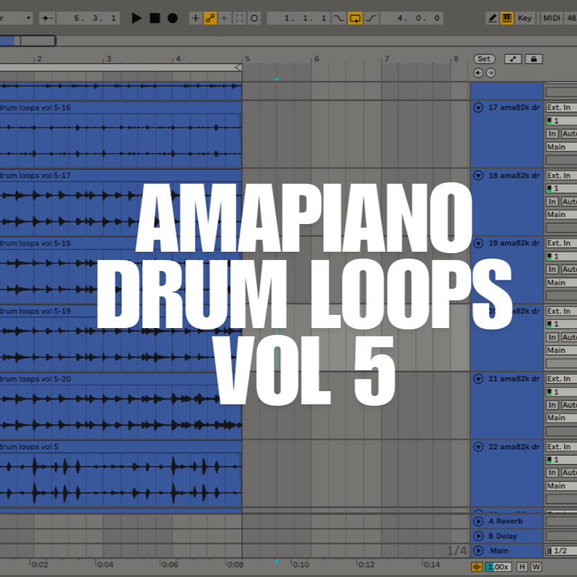 šµ Amapiano Drum Loop Sample Pack Vol. 1 ,2 ,3 &5šµ