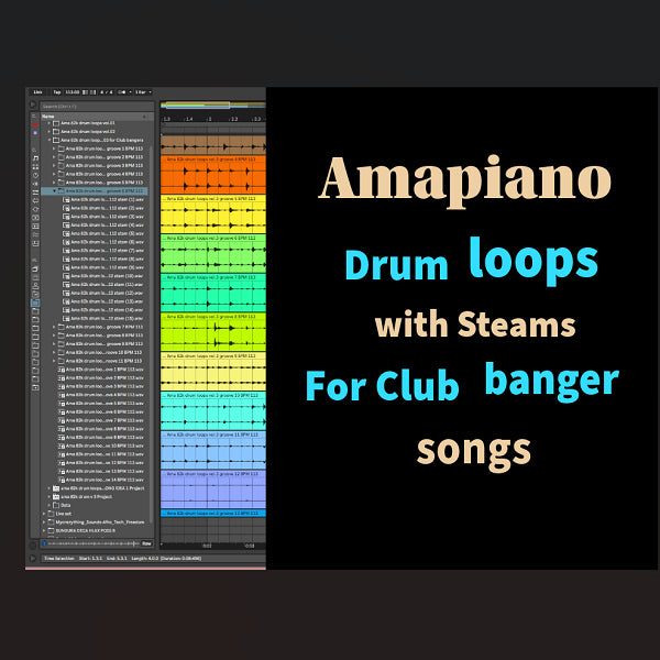 🎵 Amapiano Drum Loop Sample Pack Vol. 1 ,2and 3🎵